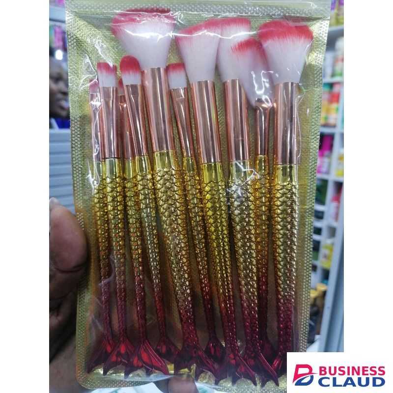 Mermaid ,Fish Tail Make Up Brushes