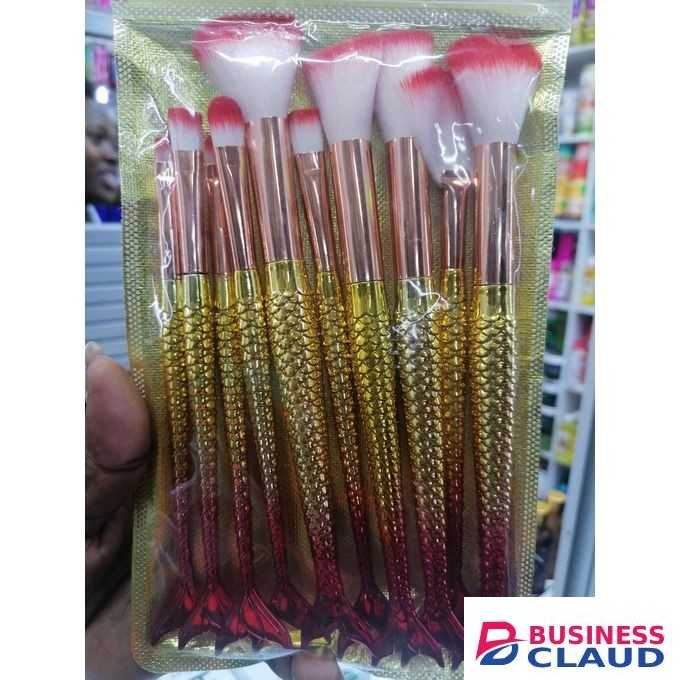 Mermaid ,Fish Tail Make Up Brushes