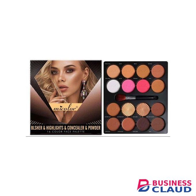Micolor Blusher Highlighter Concealer Powder Palette