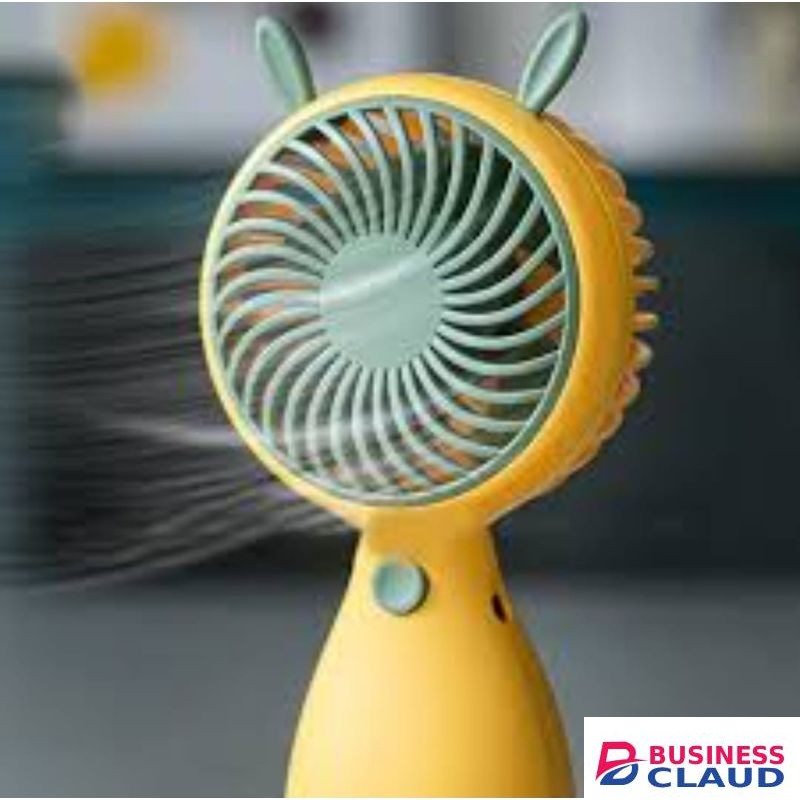 Portable Rechargeable Handheld Mini Fan Cool Air- Yellow