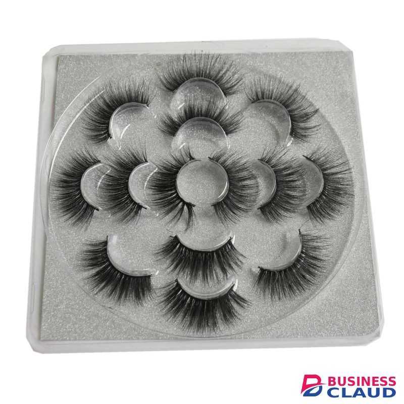 7 Pcs 6D Human Hair Eye Lashes