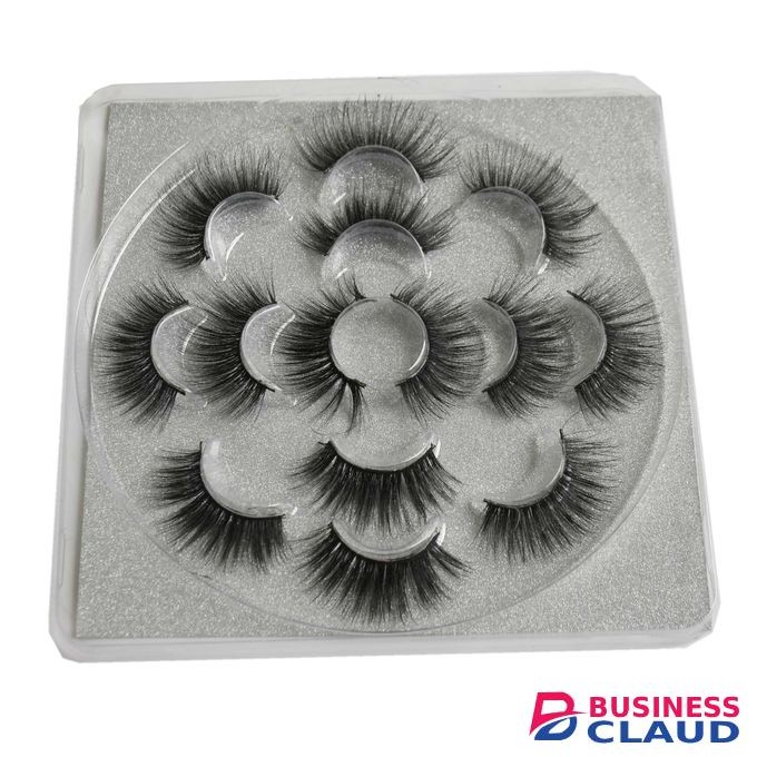 7 Pcs 6D Human Hair Eye Lashes