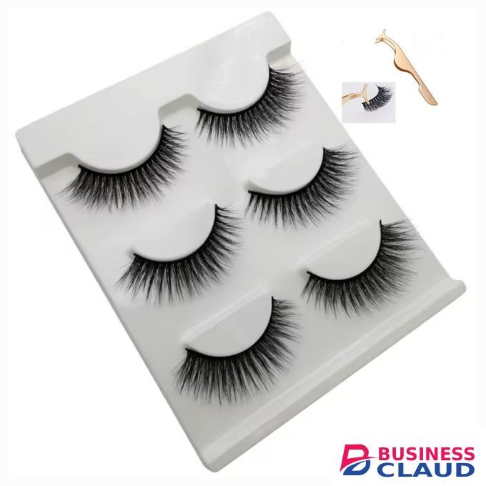 3 Pair Miink eyelashes + an applicator tool