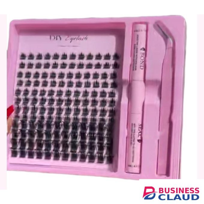 Lash Extension Kit Natural Eyelash Extension with Lash Bond,Seal andTweezer