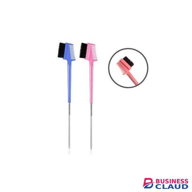 2Pcs Eyebrow Brush/ Edge Control Brush And Comb For Make Up with Pin Tail - 3 in 1 Multifunction Tool