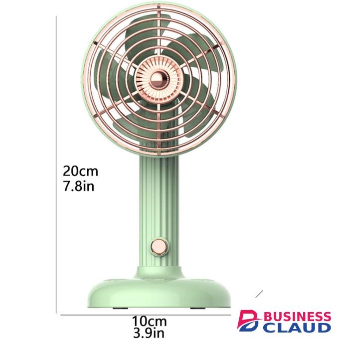 USB Rechargeable Desk Fan Noiseless Small but Poweful Personal Desktop Table Fan with Quiet Operation Portable Mini Fan for Home Office Bedroom Table and Desktop