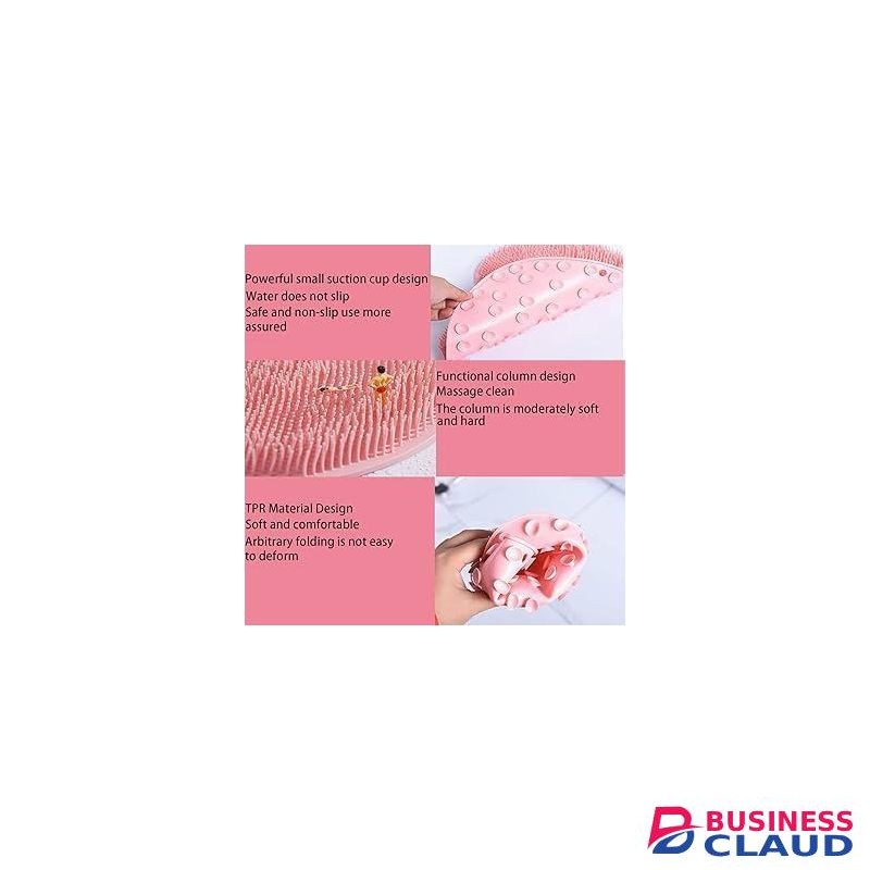 Silicon feet or back scrubber brush Size 21x30cm,Available in 4 colours blue, pink, yellow & green