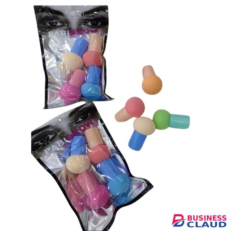 Set Of Mushroom Foundation Powder Puffs