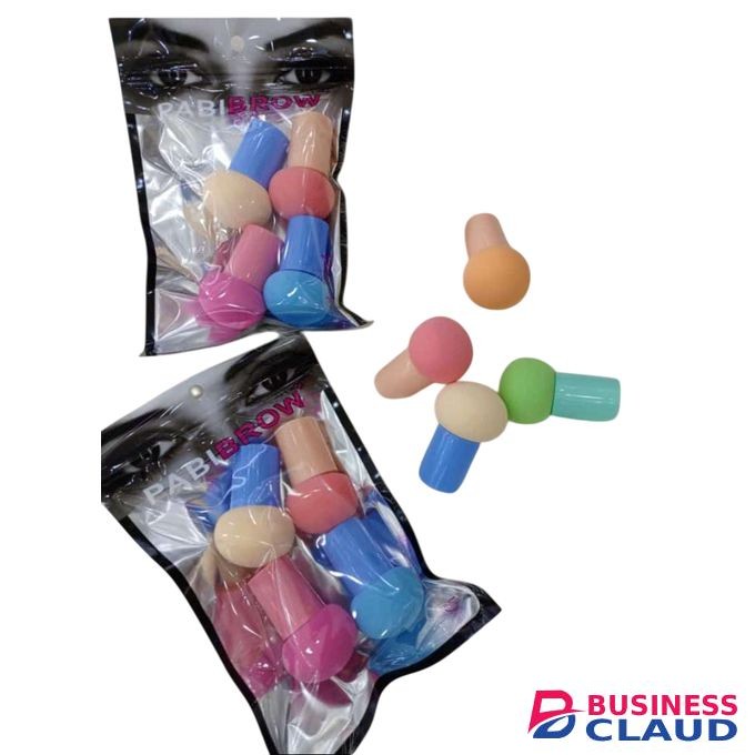 Set Of Mushroom Foundation Powder Puffs