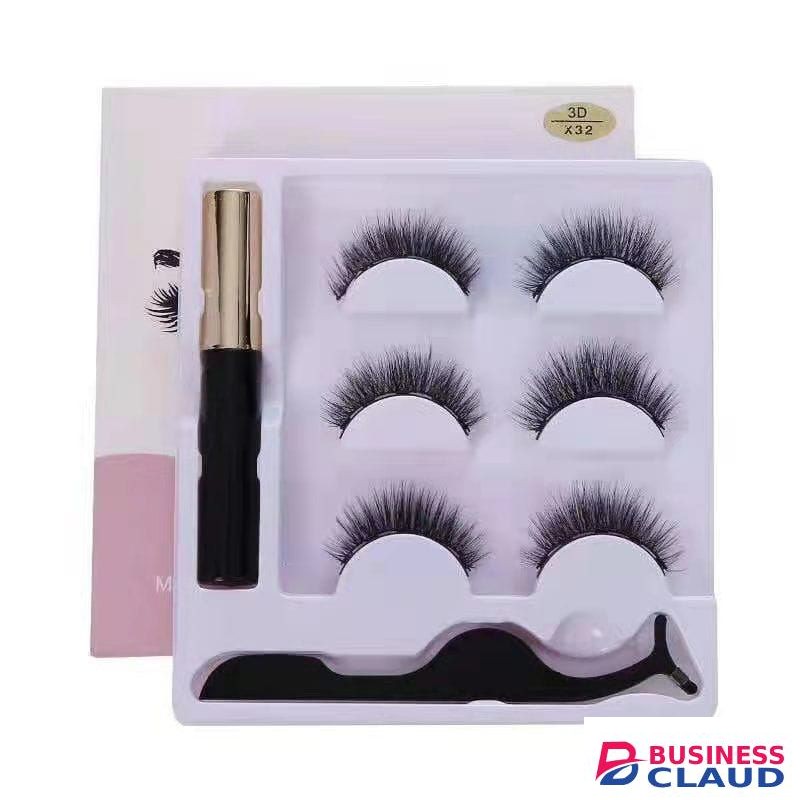 Eyeliner And Eyelashes Kit, 3 Pairs