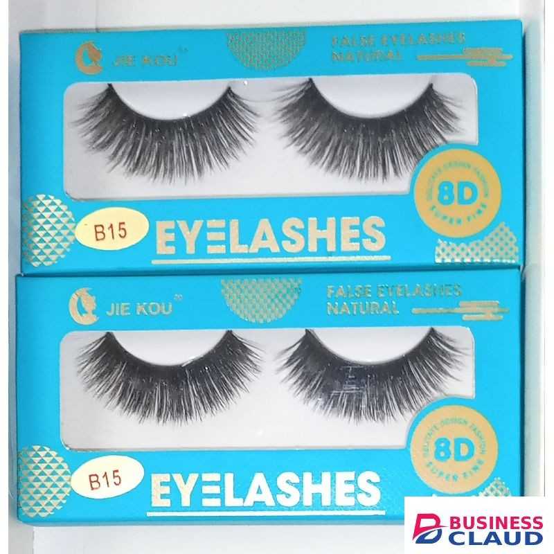 Jie Kou 2 Pairs 8D Natural Eyelashes (B15)