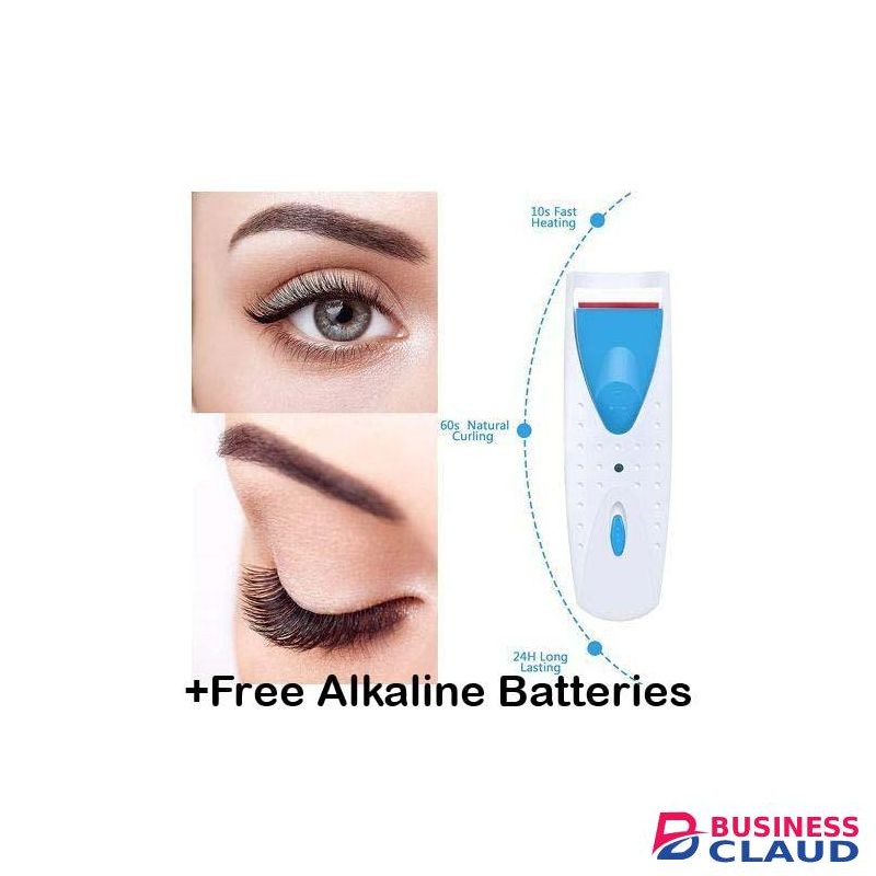 Electric Automatic Long Lasting Heated Eye Lashes Curler Eyelashes + 2 AAA Alkaline Batteries
