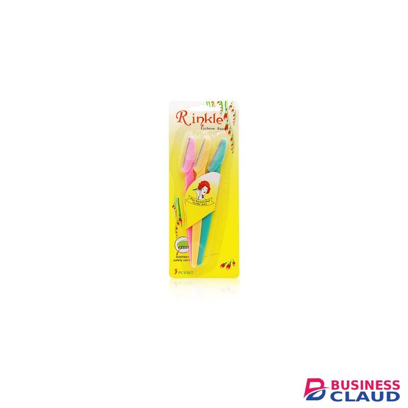 Rinkle Eyebrow Shaper Facial Hairs Razor - 3 Pieces