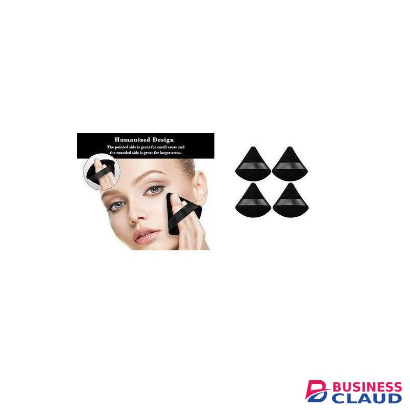 4 pcs triangle & circle powder puff make up sponges for contouring