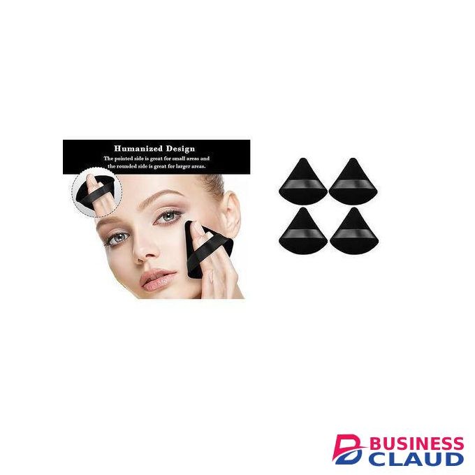 4 pcs triangle & circle powder puff make up sponges for contouring
