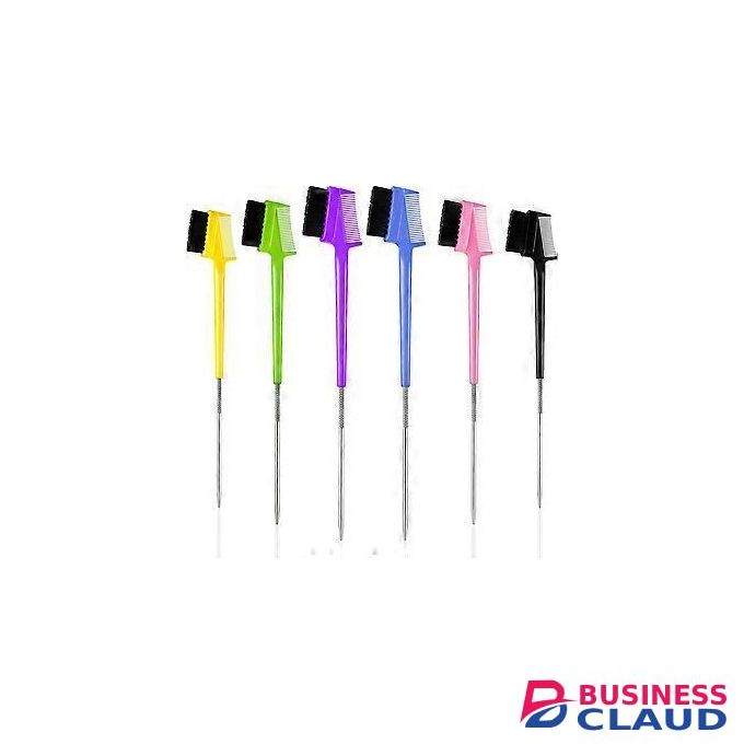 6Pcs (3-in-1)Eyebrow Brush/ Edge Control Brush And Comb For Make Up with Pin Tail Multifunction Tool