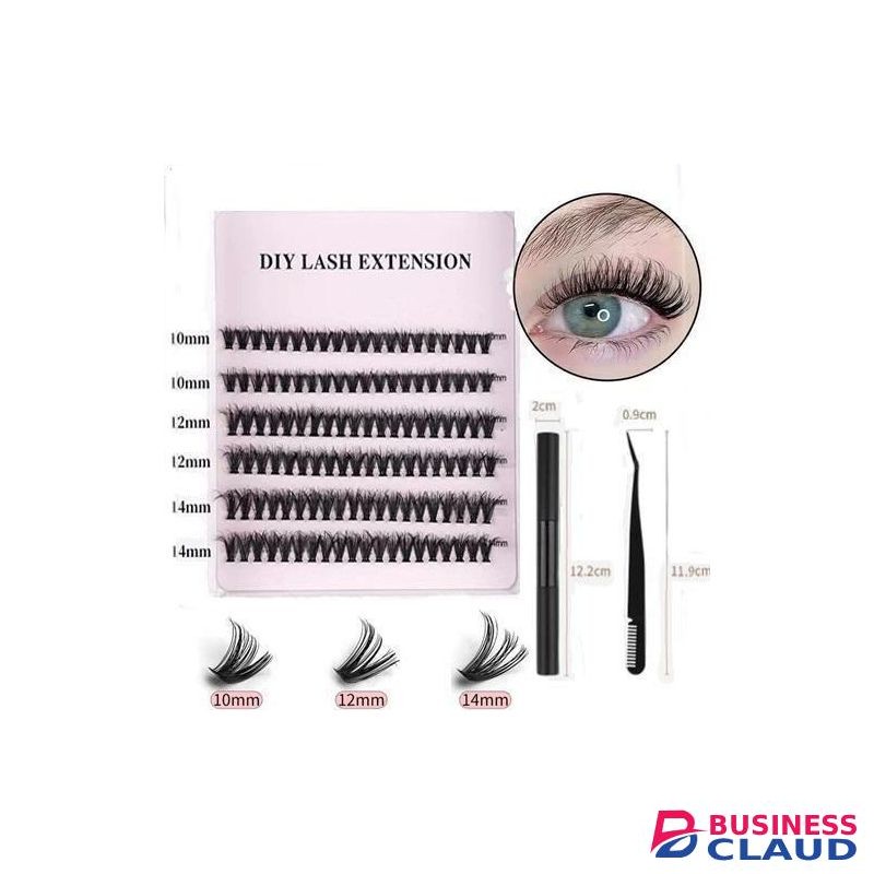 60 pairs of reusable DIY eyelash extension 3D false eyelash set 10-14mm