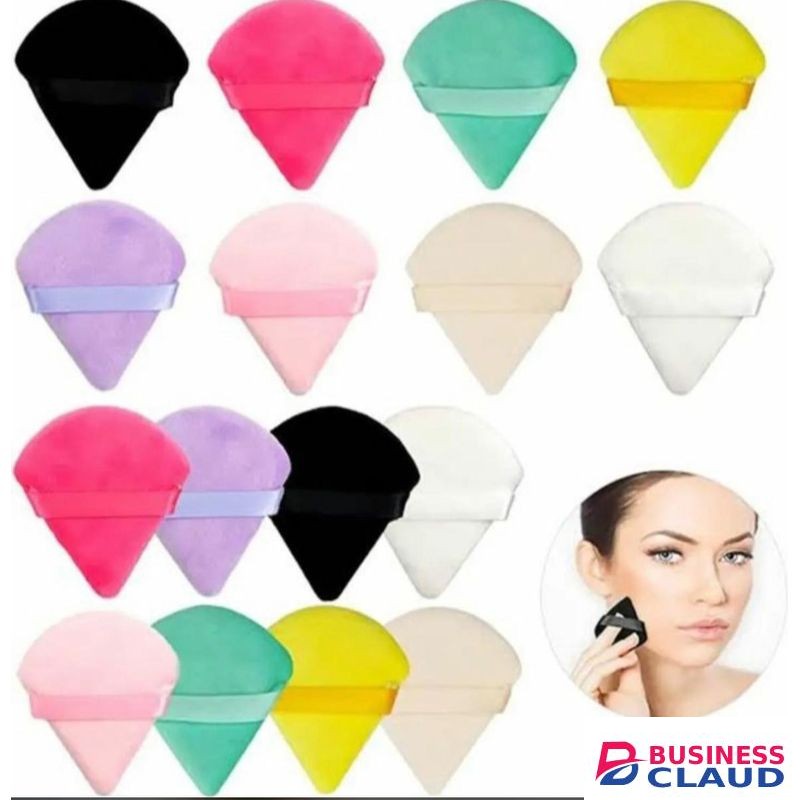 Powder Puff 4pcs + 3pcs Lip Oil
