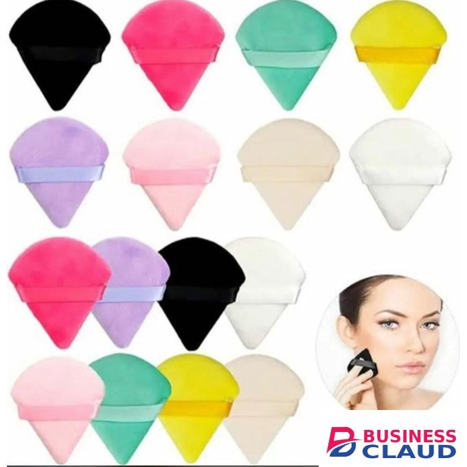 Powder Puff 4pcs + 3pcs Lip Oil