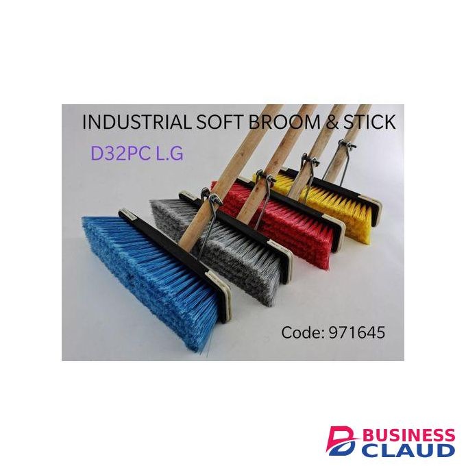 Soft Broom Brush With Strongest Handle 1pc