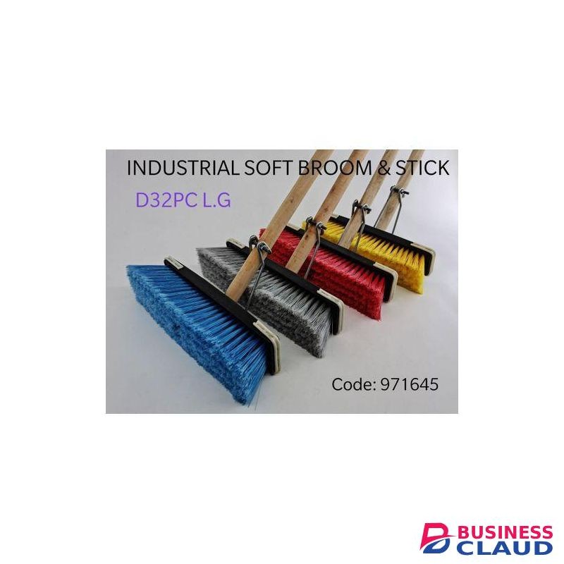 Soft Broom Brush With Strongest Handle 1pc