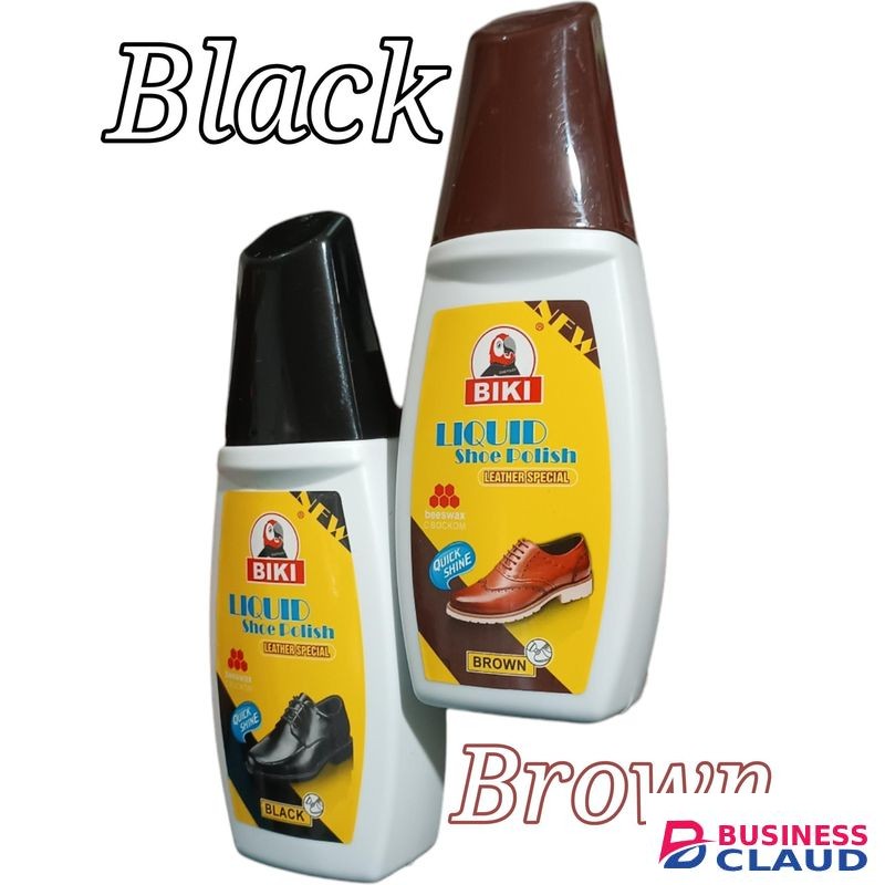 Biki Brown + Black SHOE POLISH (Liquid) pp