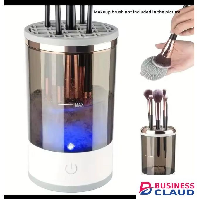 Electric Make Up Brush Cleaner – Hands Free Multi Cleaning with Auxiliary Mode