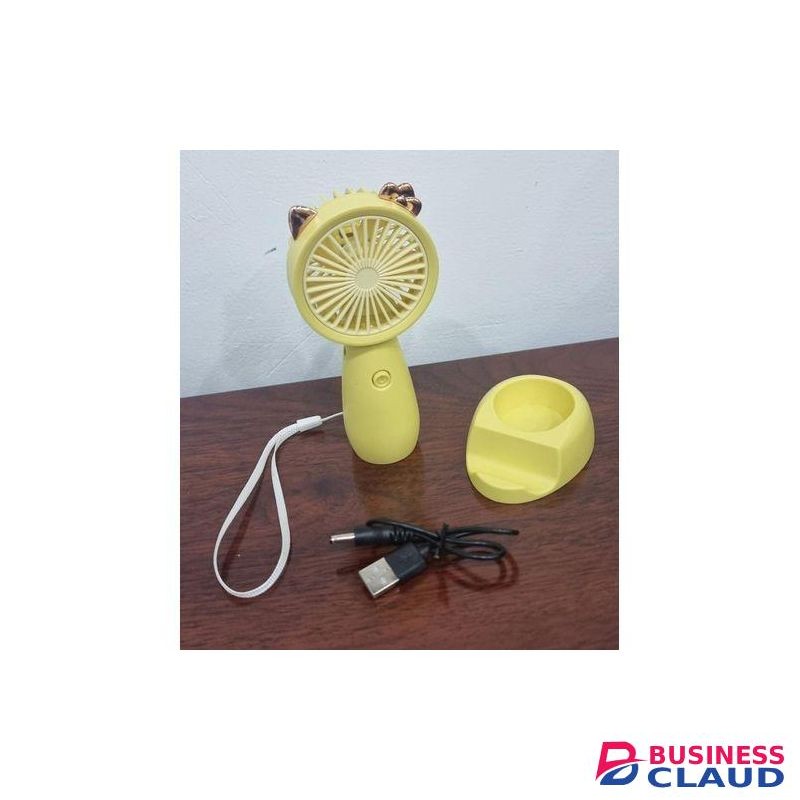 Rechargeable Mini Fan With Stand And Phone Holder