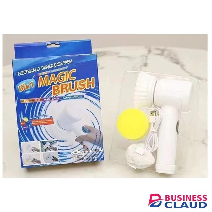 USB Rechargable magic brush with 3 option (brush, sponge & polisher)