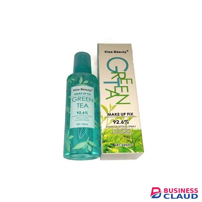 Kiss Beauty Green Tea Make Up Fix spray-220 ml,.