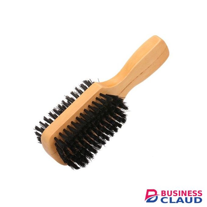 Beard Shaving Comb Brush Double-sided Wooden Facial Hair Brush Massage Brush Beard Grooming Tool