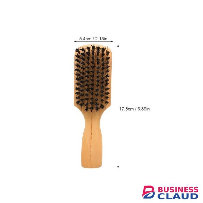 Beard Shaving Comb Brush Double-sided Wooden Facial Hair Brush Massage Brush Beard Grooming Tool
