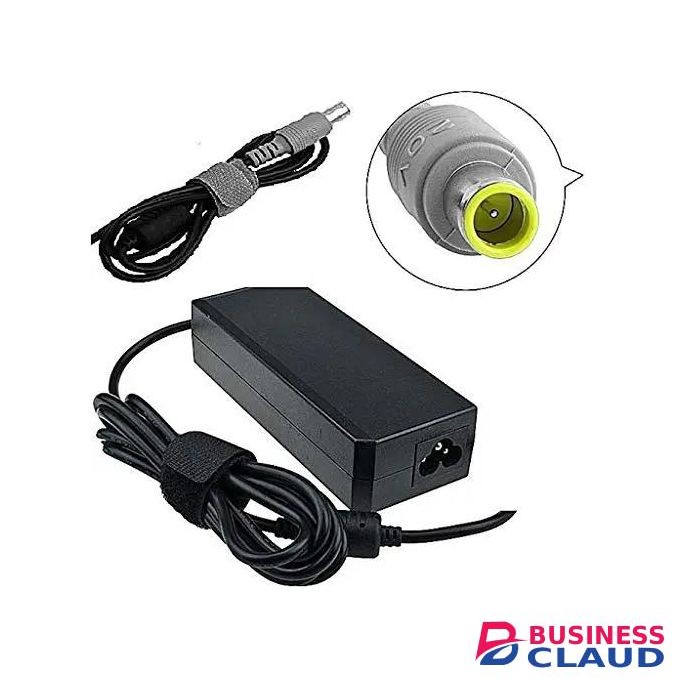 Lenovo PowerCombo™ Yellow Pin Charger Kit 20V / 3.25A – 65W Replacement Charger + Free Power Cable – Compatible with ThinkPad, IdeaPad, Yoga & Essential Laptops