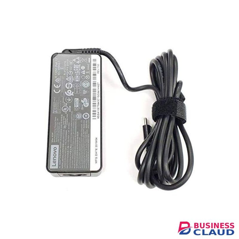 Lenovo Laptop Charger – 65W USB Type-C AC Adapter with Power Cable (Complete Set)