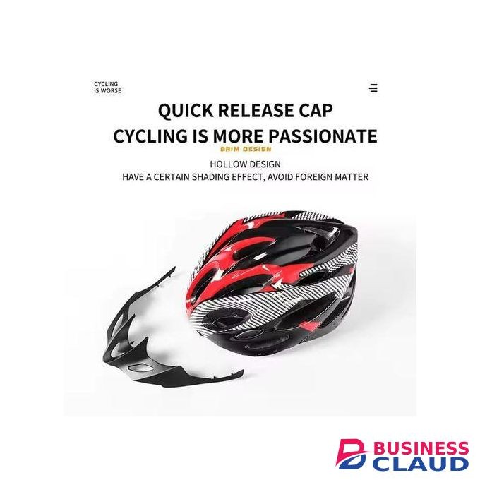 Protective Adult Road Cycling Safety Helmets With Detachable Sun Visor MTB Mountain Bike Bicycle Cycle Skating - Head Fit 58-61cm, Ventilation Ports, Lightweight With Adjustable Side And Chin Strap, Bike Accessories