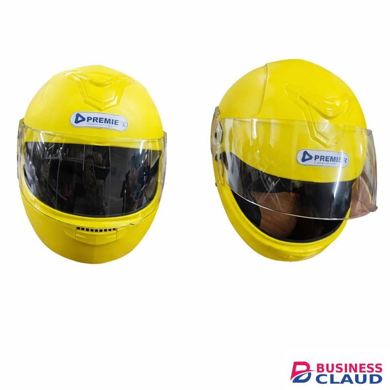 Premier Full face riding helmet with clear vision visor