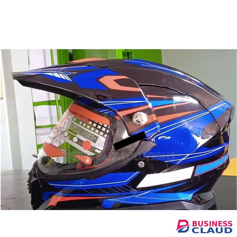 Racing Motorcycle Flip Up Helmet , Double Visors Anti-Fog Lens Off Road