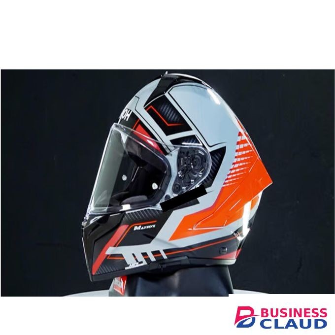 Racing Motorcycle Flip Up Helmet , Double Visors Anti-Fog Lens
