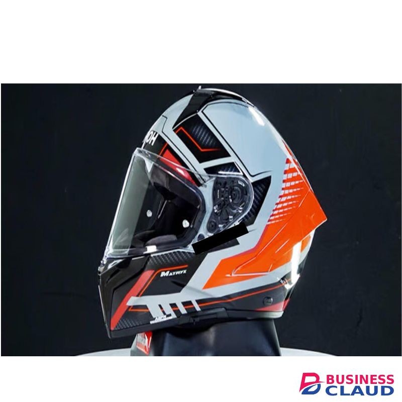 Racing Motorcycle Flip Up Helmet , Double Visors Anti-Fog Lens