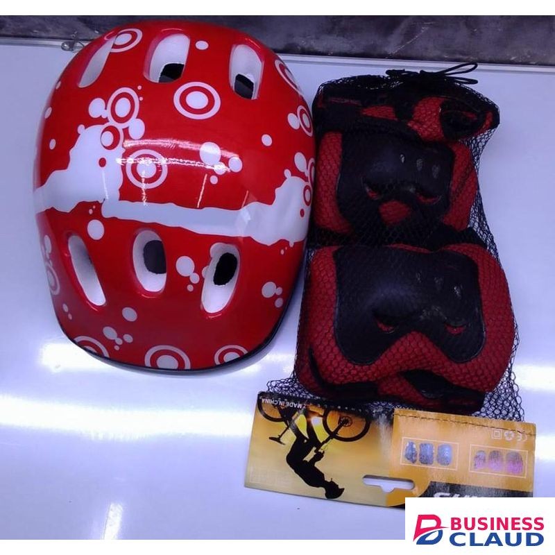 Kids Helmet And 6 Pcs Guards Set