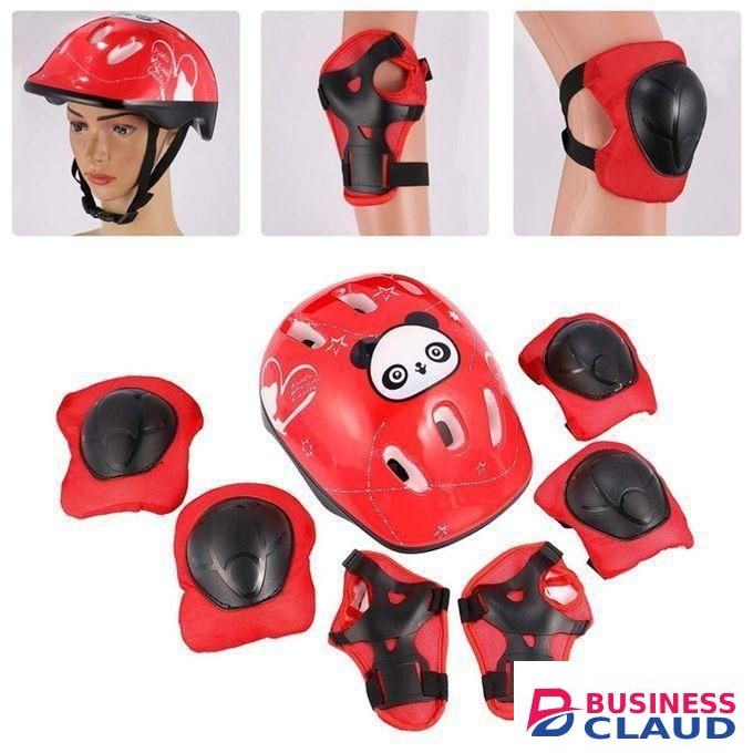 Kids Helmet And 6 Pcs Guards Set