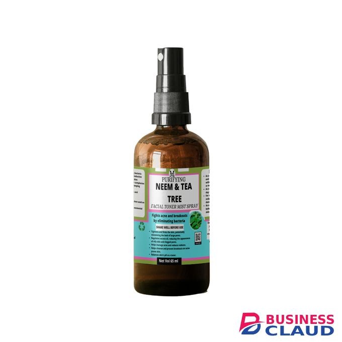 Mekis Neem With Tea Tree Toner Mist Spray - 100% Distilled,Fights Acne And Breakouts ,Prevents Blackheads,Tightens And Refines Pores