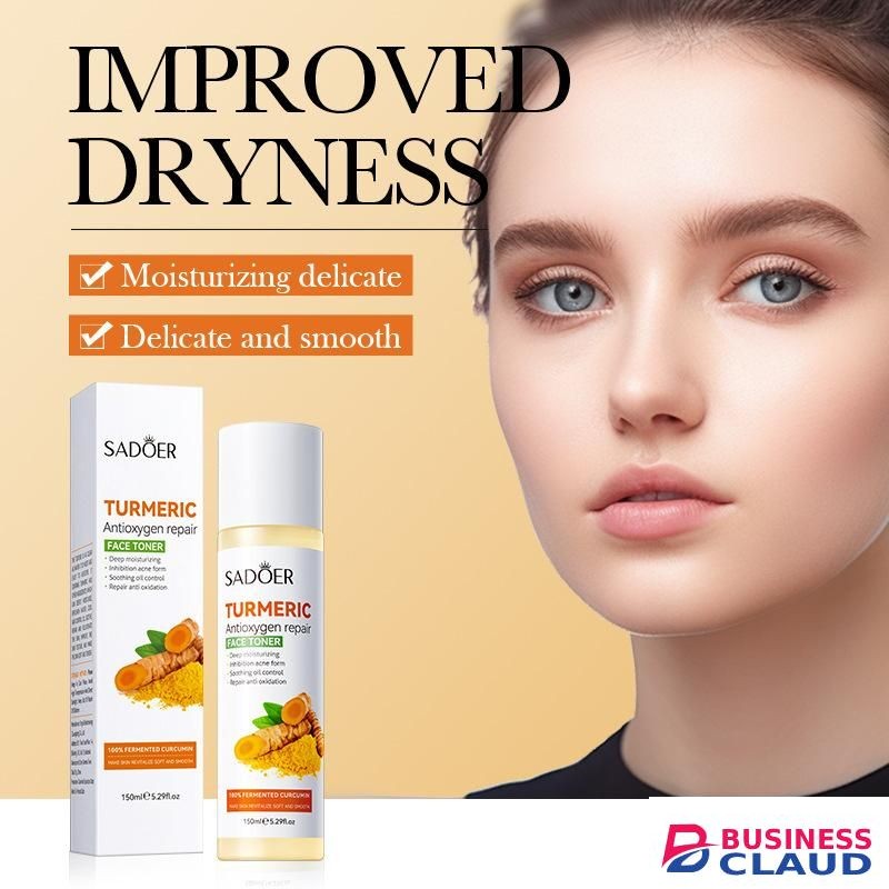 SADOER TURMERIC Antioxygen repair face toner deep moisturizing Soothing oil control dark spots remover