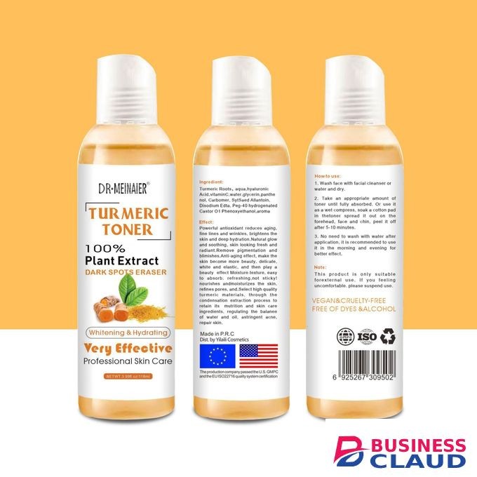 DR MEINAIER Dark Spot Corrector Turmeric Toner Serum Blackhead Pimple Remover Eraser