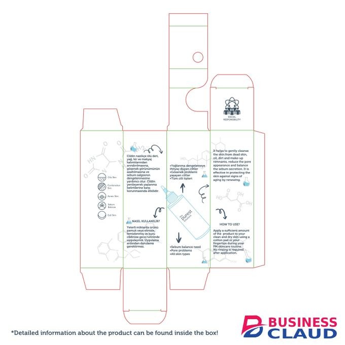 The Purest Solutions Exfoliating& Clarifying Toner Glycolic Acid%5 AHA+BHA 200ml
