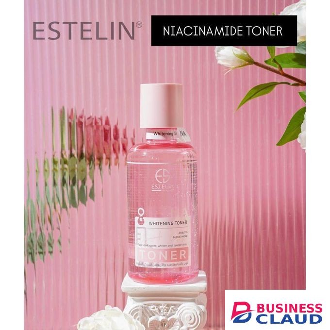 ESTELIN Niacinamide Whitening Toner – 400ml Brightening & Pore-Refining Toner for Clear, Even-Toned Skin