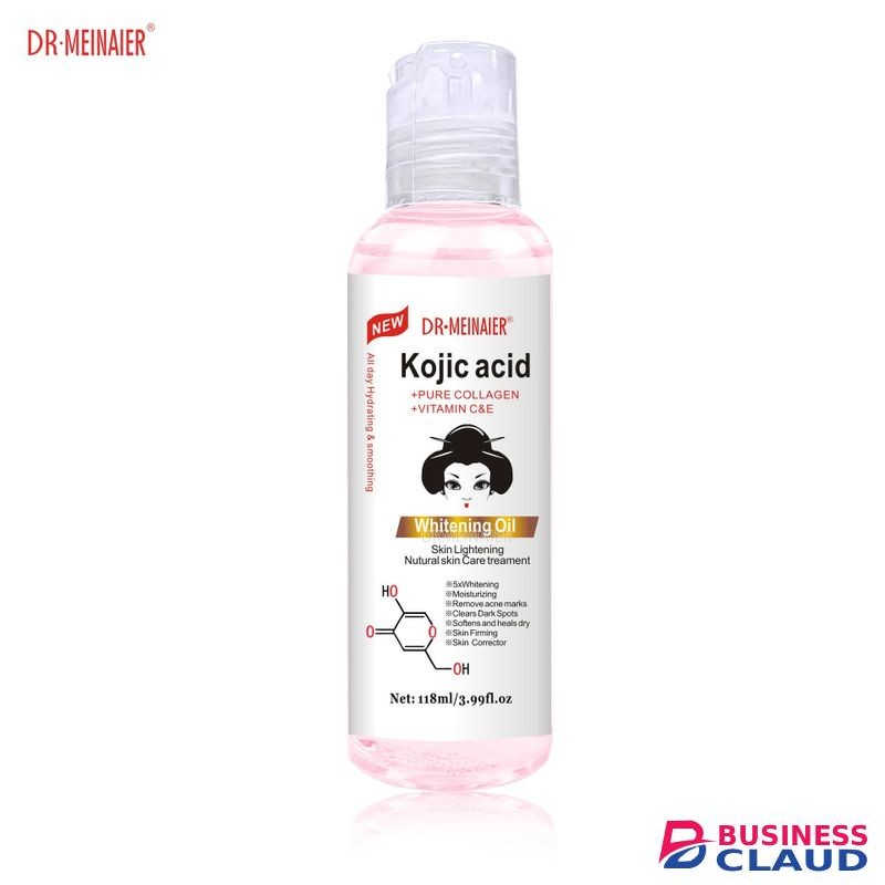 DR MEINAIER Kojic Acid + Collagen + Vitamin C & E Whitening Facial Toner – 118ml - 5X Whitening, Dark Spot Remover, Moisturizing & Skin Firming