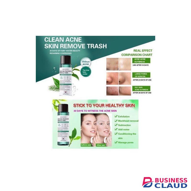 Roushun Teatree AHA BHA PHA Niacinamide 30 Days Miracle Toner - Acne