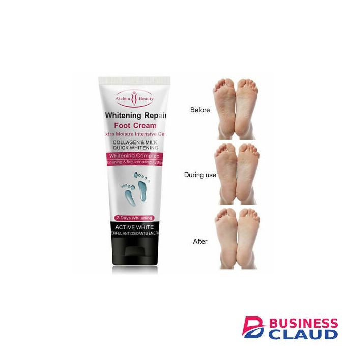 Aichun Beauty Foot Cream Moisture Collagen & Milk Massage Cracked Heels 100G