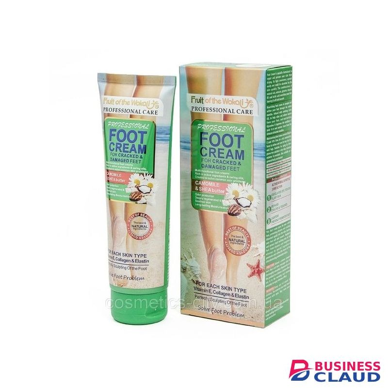 Fruit Of The Wokali Foot Cream With Shea Butter For Cracked & Damaged Feet, 130ml